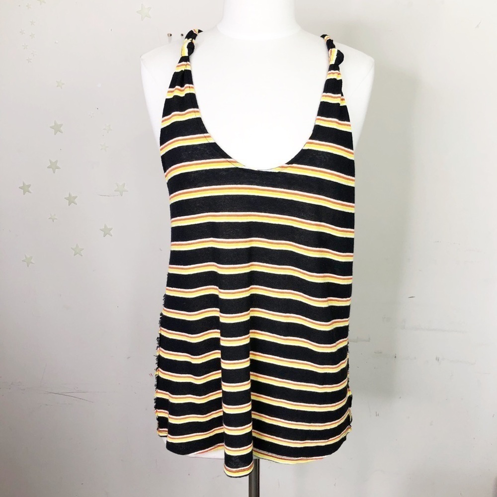 Free people with a free striped Razorback T-shirt